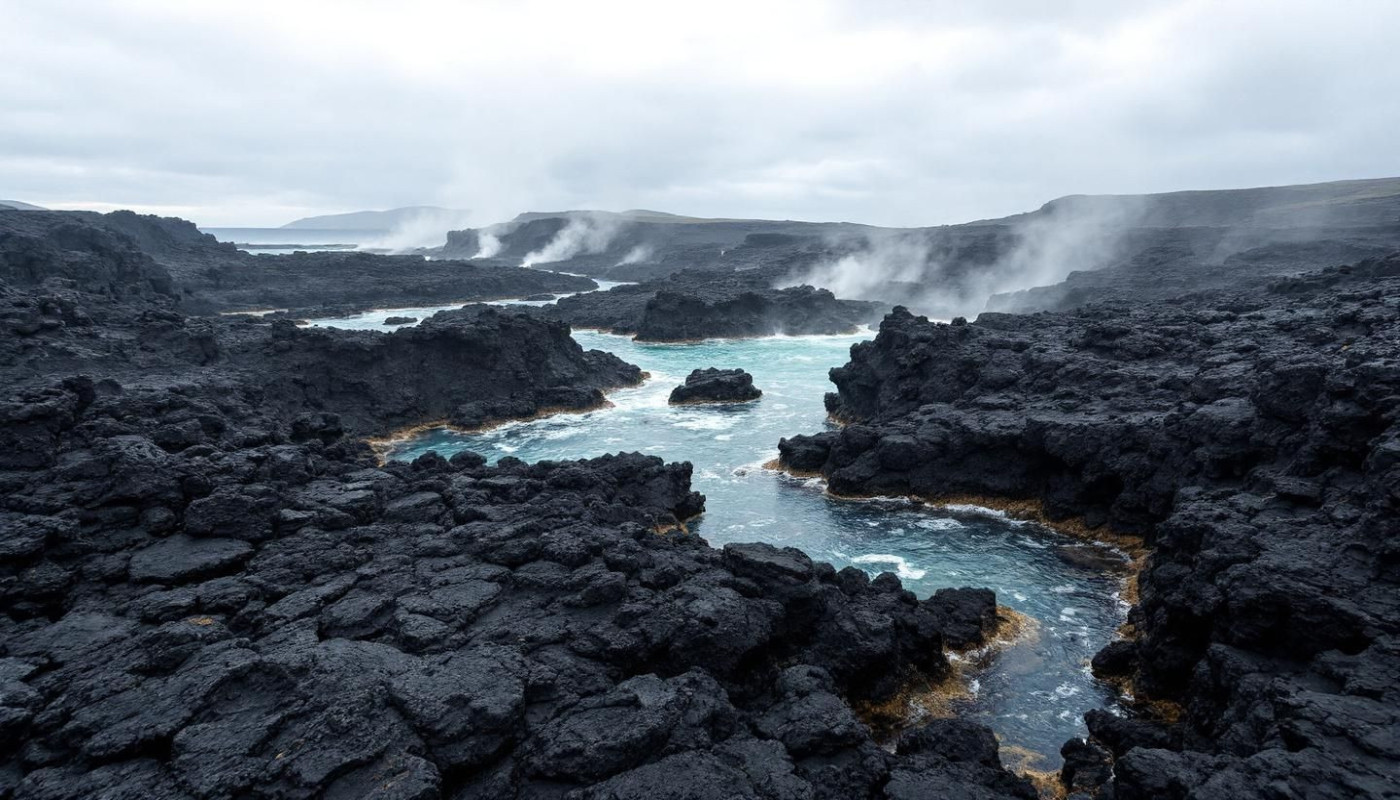 Exploration des secrets des plages volcaniques et leurs activités