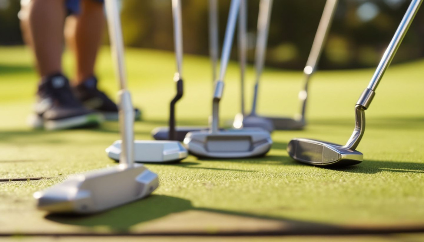 Les différents styles de putters : Lames, demi-lunes, et maillets